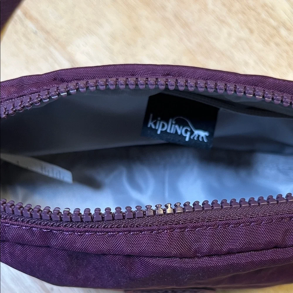 💜 Kipling Nylon Crossbody Bag | Plum Purple Adjustable Strap 💜